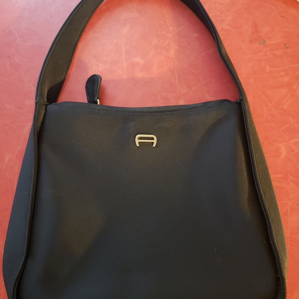 Etienne Aigner purse small black nylon - Picture 2 of 4
